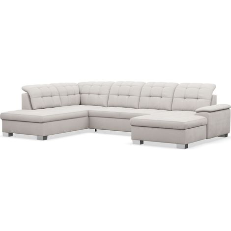Selsey Jamaal - Wohnlandschaft mit Schlaffunktion und Stauraum, rechtsseitig, creme (1/5)