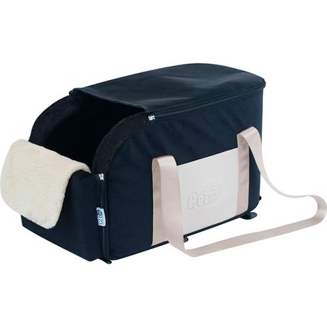 Siège D'auto Chien Sièes D'auto D'accoudoir Non Glissement 30cm Centre Central Console Booster-Seat Bâtiment en Velours Hollandais en Peluche, Sangle De Sécurité Intégrée, Installation Facile P (1/5)