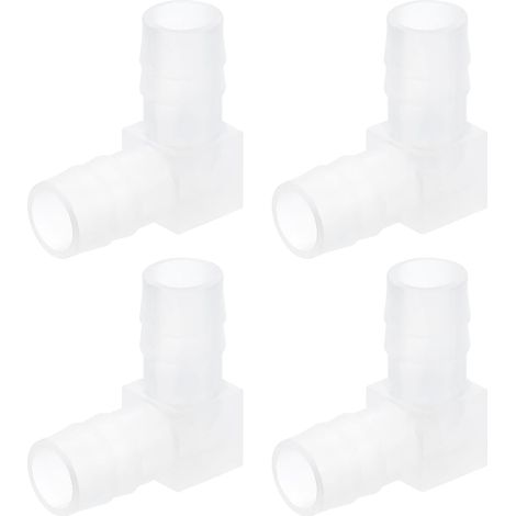 Raccord en Tuyau à Coude à 90 Degrés, 3/8", 4 Pièces, Connecteur de Vanne d'Air en Forme de L pour Aquarium, Tuyau d'Air pour Aquarium et Étang (1/5)