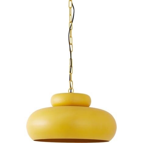 Light & Living - hängeleuchte - Neiva - gelb - metall - E27 -
