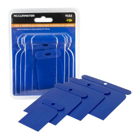 Set di 4 spatole in plastica flessibili e resistenti, da 50 a 120 mm. (1/5)