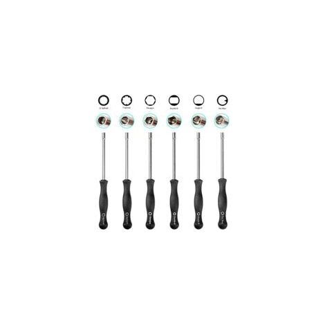 Ensemble de 6 tournevis de réglage de carburateur pour tronçonneuses, débroussailleuses, coupe-bordures et tondeuses à gazon Sears, Poulan, Husqvarna, Weedeater, Echo, Toro, Ryobi, Homelite