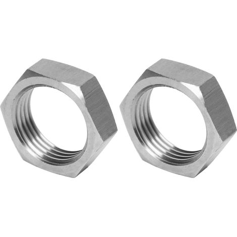 Raccord Adaptateur Flexible Carburant Inox 2 Pièces Écrou Hexagonal pour Conduite Huile Auto (1/5)