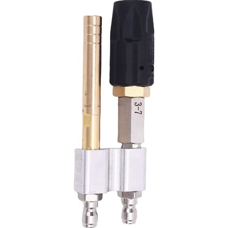 Hochdruckreinigerdüse 1000 bis 4050 PSI, 1/4" M5 Schnellanschluss, Schwenkdüse, Sprühwinkel 0 bis 60°, Durchflussmenge 3 bis 7 GPM, Softwash-Düse (1/5)