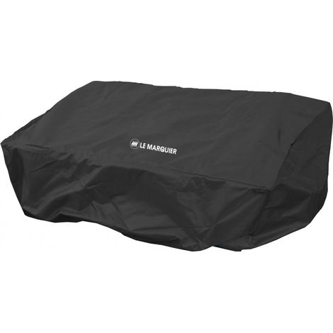 Le Marquier – Housse noire pour planchas 60 cm – Toile polyester enduit PVC – Protection contre intempéries et poussière – Adaptée aux modèles sans couvercle