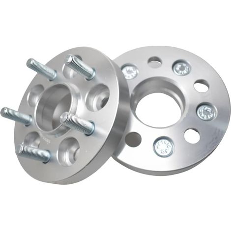 Lot de 2 entretoises de roue 5 pattes PCD 5 x 114,3 alésage de moyeu 64 mm M12 x 1,5 forgées