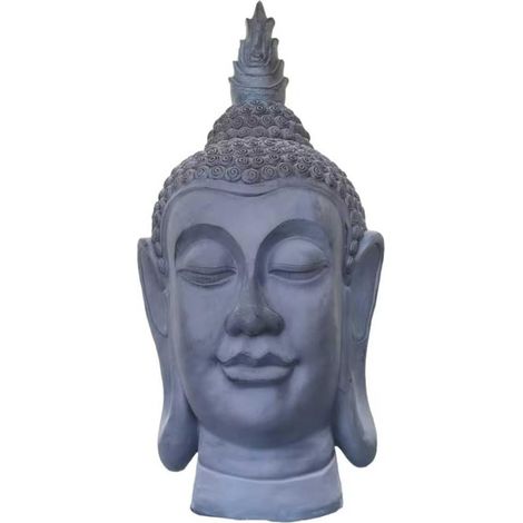 Cabeza Buda 115 cm decorativa Zen Oriental para Jardin (1/3)