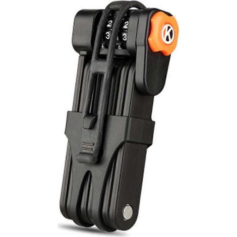 Antivol pliable pour vélo, cadenas à combinaison à 4 chiffres, cadenas articulé pour VTT. (1/5)