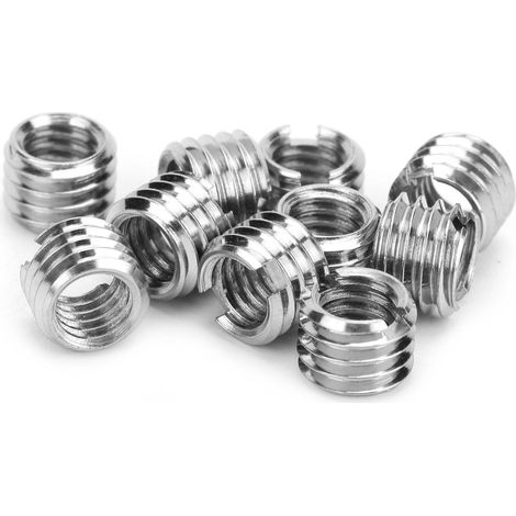 Lot de 10 inserts filetés mâles et femelles, écrous réducteurs en acier inoxydable, outil de réparation de quincaillerie (1/5)