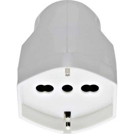 00225.B Presa Mobile Sicury 2P+T 16 a 250 V Universale Bianco