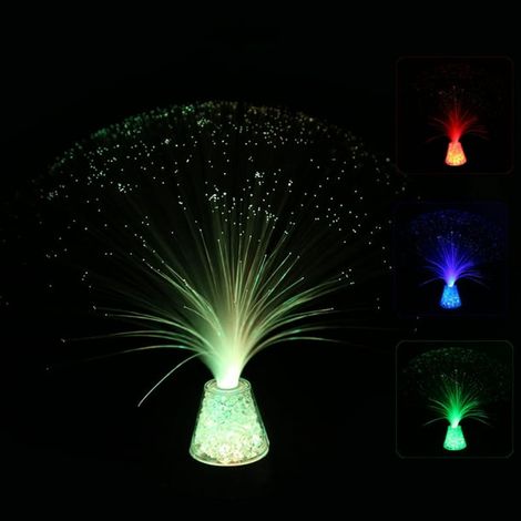 Lampe de nuit LED à fibre optique multicolore, 4 modes de changement de couleur, ciel étoilé, télécommande, pour la décoration (1/5)