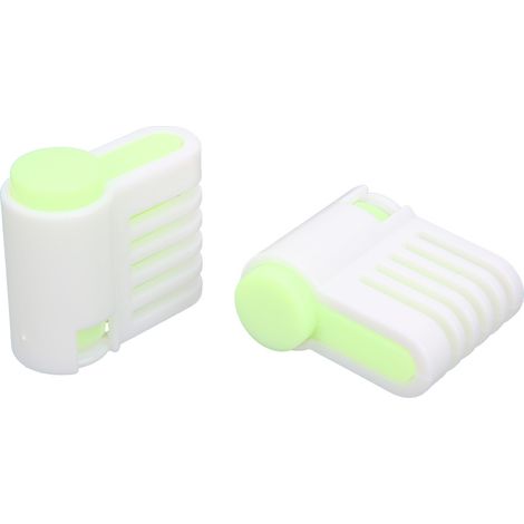 2 Pcs Coupe Pain Gateau Multifonction Guide Tranche DIY Accessoire Cuisine Maison ABS Vert 52036-A (1/5)