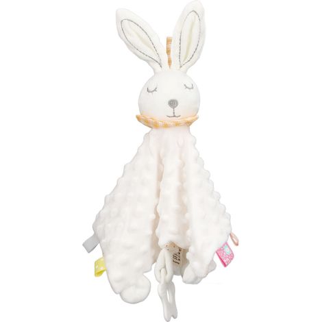 Couverture de sécurité bébé lapin à mâcher, accompagne et enrichit les sens (1/5)
