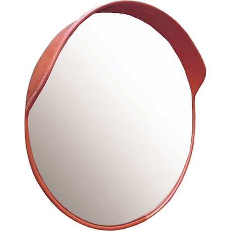 PROVOST - Miroir de sécurité orange avec visière intégrée - Polycarbonate
