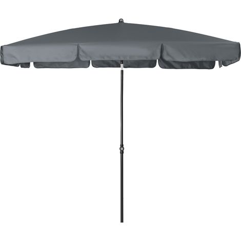 Doppler Mittelstockschirm "Sunline Waterproof Neo" 225 x 120 cm, anthrazit, Bezug aus 100% Polyester, Gestell aus Stahl, Gewicht 3,7 kg (1/5)