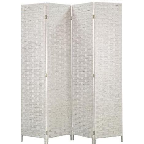 TRADE SHOP - Separe' A 4 Ante Pannelli Double Face Grigio Paravento Divisorio Ambienti Sep02 030438 -