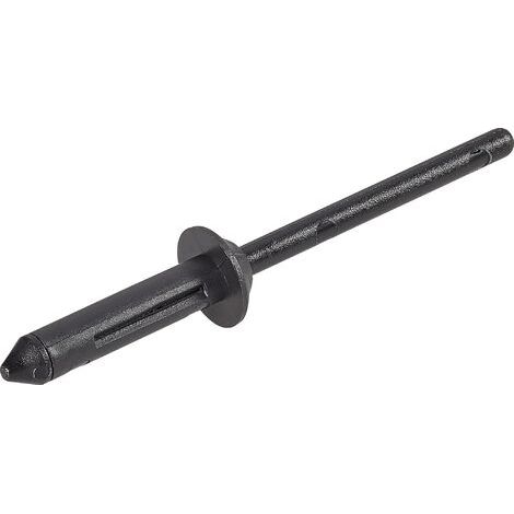 Rivet à expansion PB Fastener 301-9117-1010 Ø du trou 4 mm PA 6,6/POM noir 1 pc(s) (1/5)