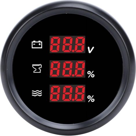 52-mm-Digitalspannungsanzeige -32 V DC, rote Hintergrundbeleuchtung (1/5)