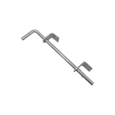 Lot de 6 Verrous de porte – Diamètre 16 mm – Longueur 400 mm – Galvanisés à chaud – Targettes robustes avec pêne coulissant – Loquets de sécurité pour portes et portails – GeZu Impex