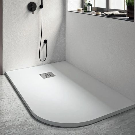 Piatto Doccia Rettangolare Stondato 100x80 cm Appoggio a Sinistra Bonussi Karen (1/3)