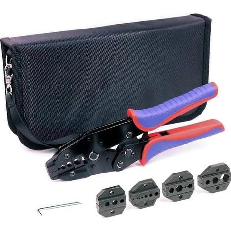 Kit d'outils de sertissage à cliquet coaxial (1/5)