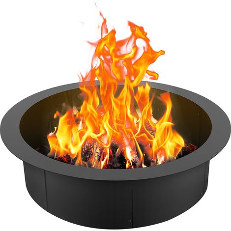 Vevor – Cercle de feu de camp 36 pouces – Acier au carbone durable – Hauteur 10 pouces – Épaisseur 2,5 mm – Revêtement à faire soi-même
