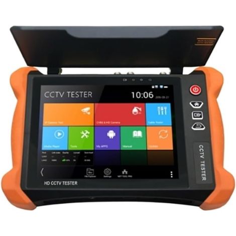 Testeur de caméra de sécurité CCTV Testeur De Vidéosurveillance, Écran Tactile De 8 Pouces, Caméra IP, for TVI CVI AHD SDI 4K H.265, Test De Caméra, Contrôleur PTZ(X9-ADH) (1/5)