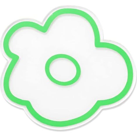 Acrylic Coasters with Heat Insulation, Non-Slip, Transparent, Floral Pattern, for Home, Restaurant, Kitchen, Table Protection (1/5)