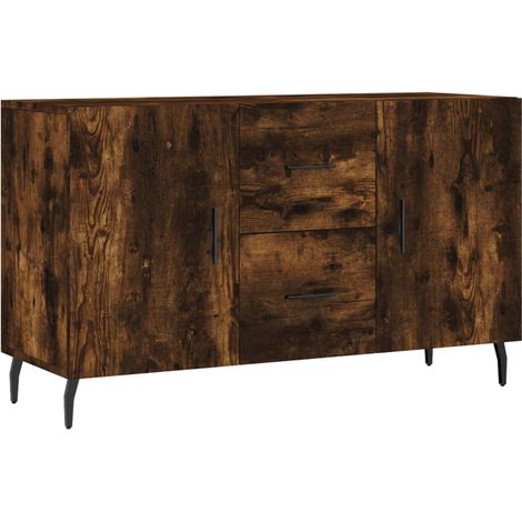 Buffet chêne fumé 100x36x60 bois d'ingénierie (1/5)