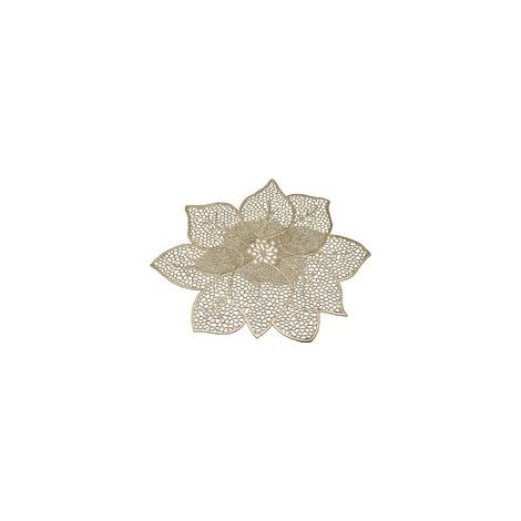 Sets de table ronds décoratifs 2 pièces, motif Bauhinia lavable, pour mariage, repas quotidien – Protection de table– (1/4)