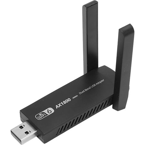 Adaptateur WiFi 6 USB 3.0 AX1800 Mbps, Double Bande 2.4/5 GHz, Carte Réseau MU-MIMO pour PC Bureau et Ordinateur Portable (1/5)