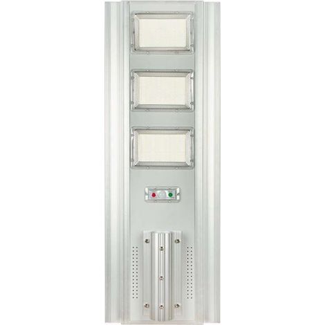 V-TAC VT-30301ST Réverbère led smd 350W avec capteur de mouvement panneau solaire 40W et télécommande lumière 4000K IP65 auto-alimenté – sku 6757 (1/5)