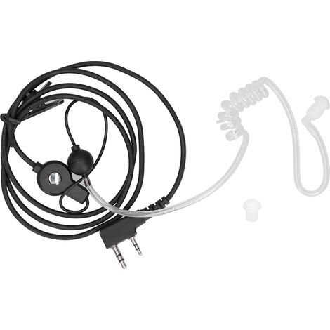 Casque talkie-walkie Baofeng avec smiley, casque de type K, conduit d'air, smiley, oreillette, crochet d'oreille, casque de type K. (1/5)
