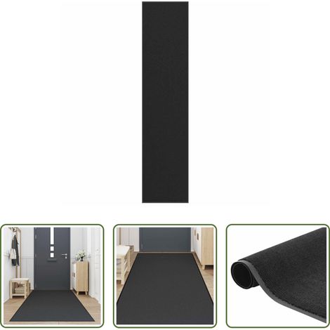 vidaXL Paillasson en polypropylène - Paillasson noir 115x500 cm (1/5)