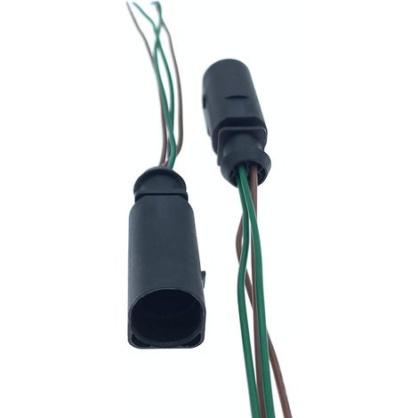 Compatible with Volkswagen and Audi vehicles, external temperature and coolant temperature sensor plug with original wiring harness connector. (1/4)