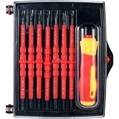 Jeu de tournevis isolés pour électricien domestique (1/5)