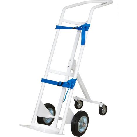 Portabombole monoposto per ambienti sanitari lt 40/50 trasformabile ruote con freno