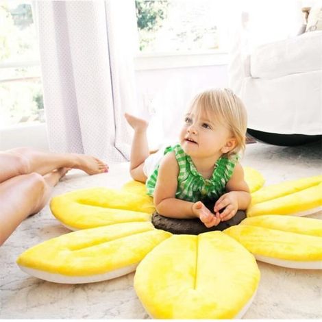 Baby Pliable Tampon de Bain pour bébé évier épanouissement bain pour bébé jouer bain tournesol coussin tapis (1/4)