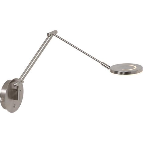 Steinhauer - aplique de pared - Soleil - acero - vidrio metal -
