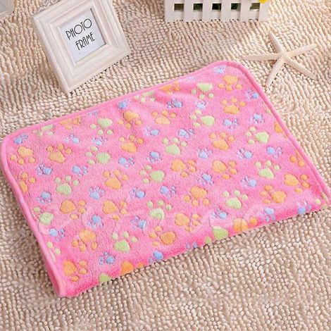 Petit lit pour chien et chat d'intérieur, rectangle moelleux en fourrure, coussin apaisant pour petit animal, matelas doux et câlin.