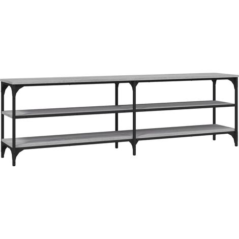 Mueble TV multimedia estantería para televisión buffet para televisión comedor salón dormitorio sonoma 160 x 30 x 50 cm madera contrachapada gris 020028418