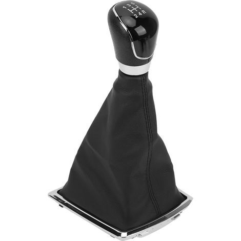 Car Manual Gear Shift Knob Dust Cover Shifter Protection PU Leather Replacement for Ford Focus MK2 2005‑20115 Speed