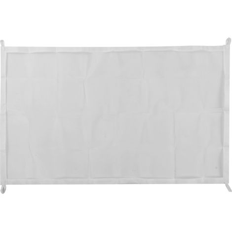 Barrière de sécurité intérieure pour chien, portable, pliable et rétractable, pour escalier, compatible avec les chats, blanche, 72 x 100 cm (1/5)