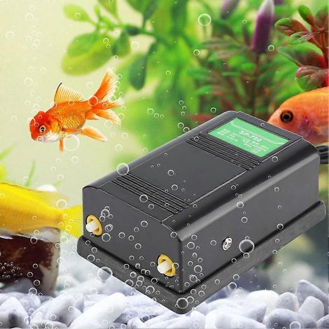 SP-780 Pompe à oxygène 5W pour aquarium, double orifice, débit d'air réglable, prise CN (1/3)