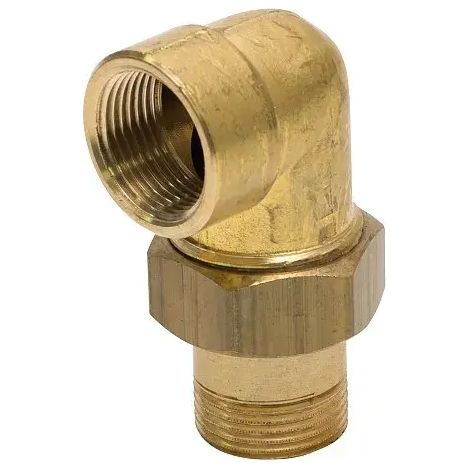 Raccordo angolare a vite Tycner con O-ring in ottone da 1/2".