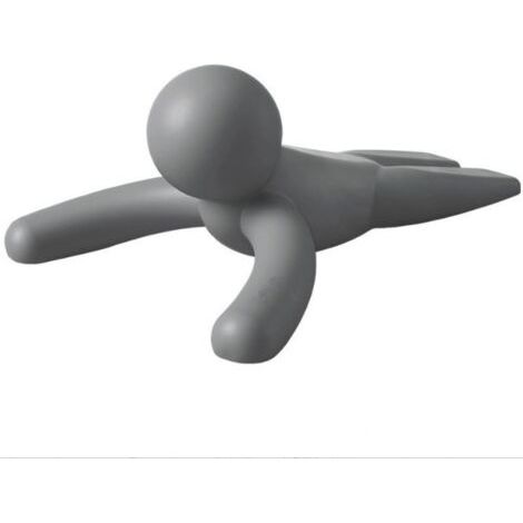 PA Niedlicher Türstopper, dekorativer Türstopper, schützt Ihre Böden, grau, 1 Packung (1/5)
