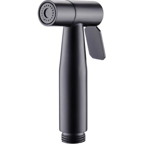 BUNTHAUS Handbrause, WC, Dusche, WC-Wasserhahn – Ersatzteil aus Edelstahl 304, Hygiene und Bettpfannenreinigung, für Küche, Dusche, Badezimmer, Schwarz (nur Sprühkopf) (1/4)