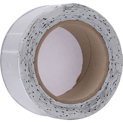 Ruban adhésif aluminium 5x500cm, résistant à l'eau, forte adhérence, réparation de fissures murs et toiture, étanchéité fuites, ruban aluminium robuste pour bricolage. (1/5)