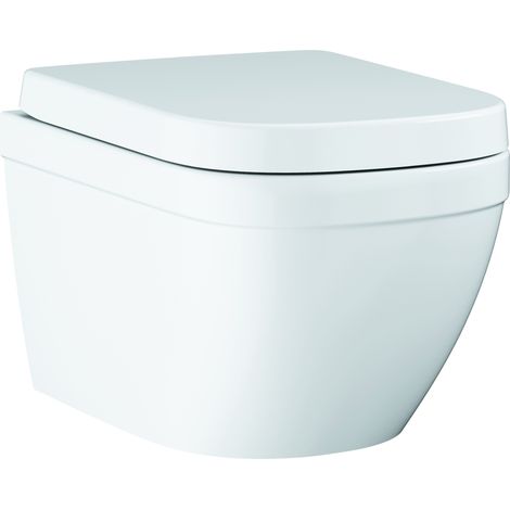 Grohe Euro Ceramic - WC sospeso con copriwater softclose, rimless, bianco alpino 39554000