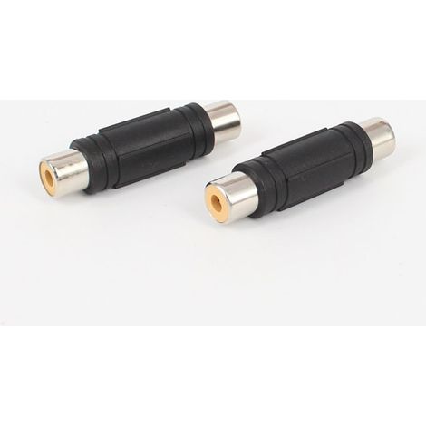 Direkter RCA-Audio-/Video-Adapter (Buchse auf Buchse) mit RCA-Verlängerungsstecker (Buchse auf Buchse) und spritzgegossenem Stecker (1/5)
